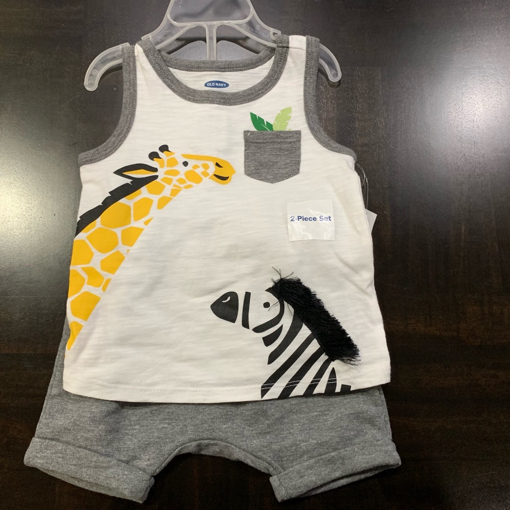 🦓 🦒 Baby Animal Print 2-Piece Set 🦓 🦒